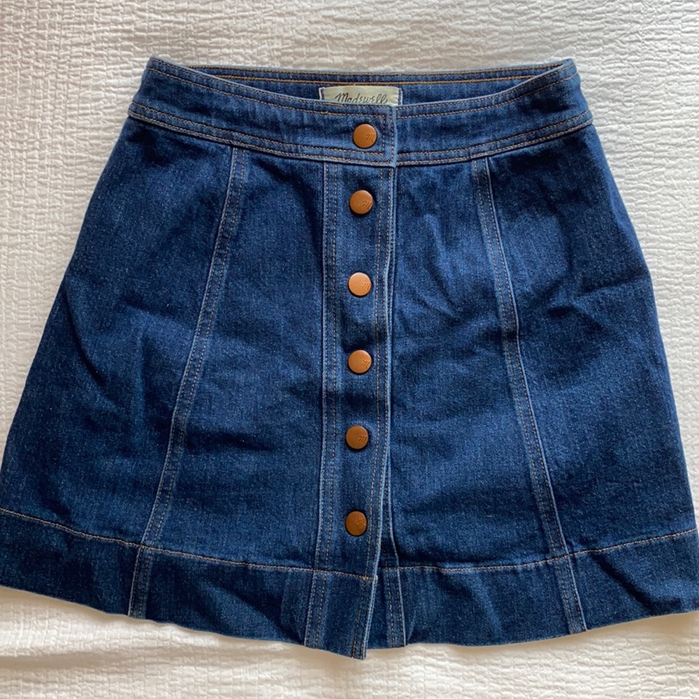 MADEWELL jean skirt size 0